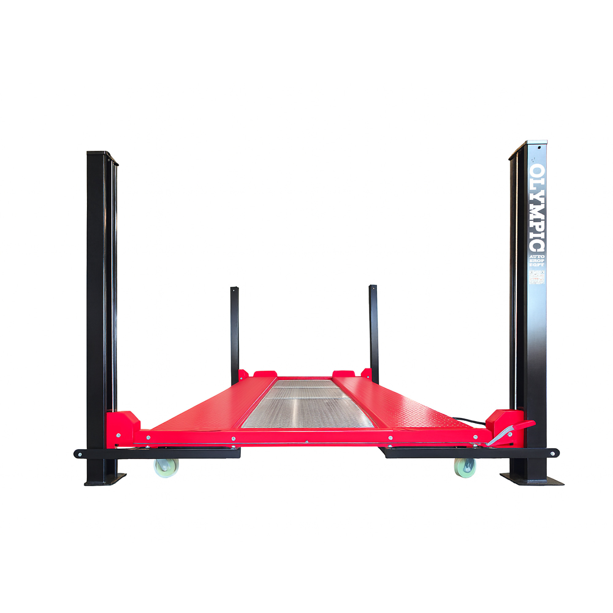 Model: Olympic 4PML-9 / 9,000-lb Extra-Wide 4-Post Storage Lift / Portable / 10-Year Warranty / SHIPS FREE!